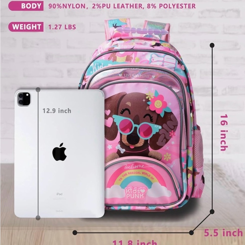 Pink Dog Design Backpack - Picture 2 of 3